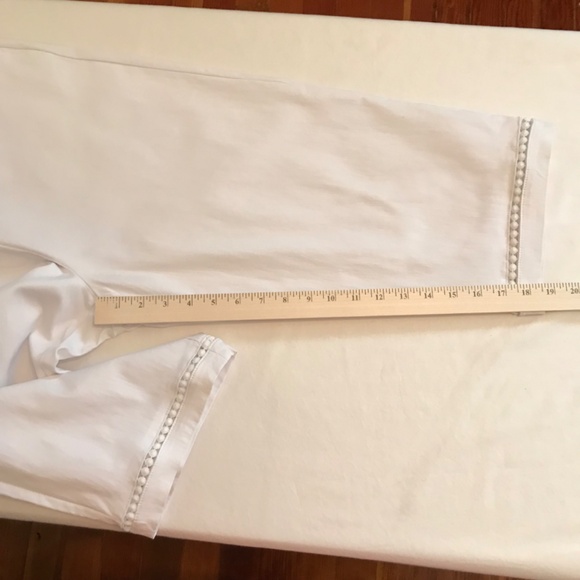 ALFRED DUNNER Capri Pants Cropped White Pull On Flat Front Women’s Plus Size 14 - Picture 13 of 15